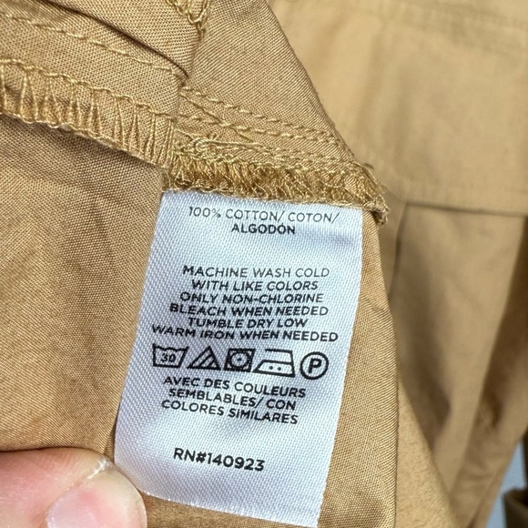 NEW LOFT Belted Pocket Midi Shirtdress Size 6 - Picture 6 of 6